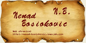 Nenad Bosioković vizit kartica